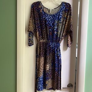 Max & Cleo Three Quarter Sleeve Wrap Dress